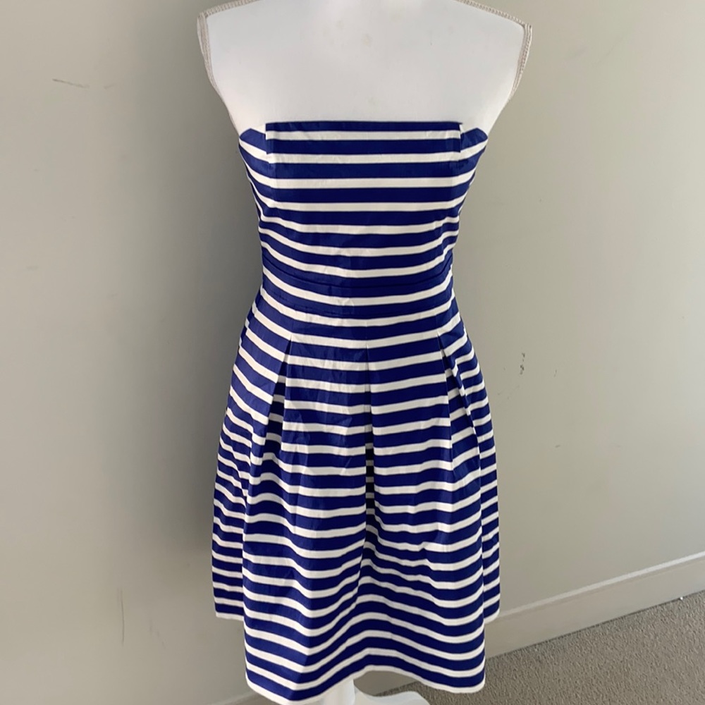 Gap Striped Strapless Dress